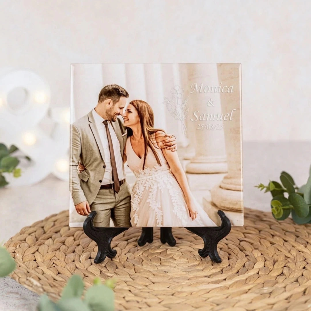 Mattonella in Ceramica Personalizzata con Foto e Testo