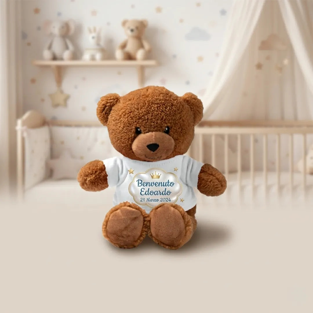 Peluche Personalizzato con Maglietta – Foto, Nome o Dedica 🧸