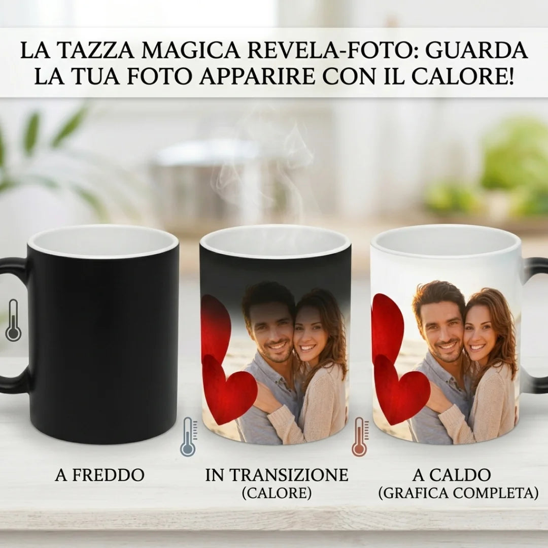 Tazza Magica Personalizzata – L’Immagine Compare con il Calore 🔥☕