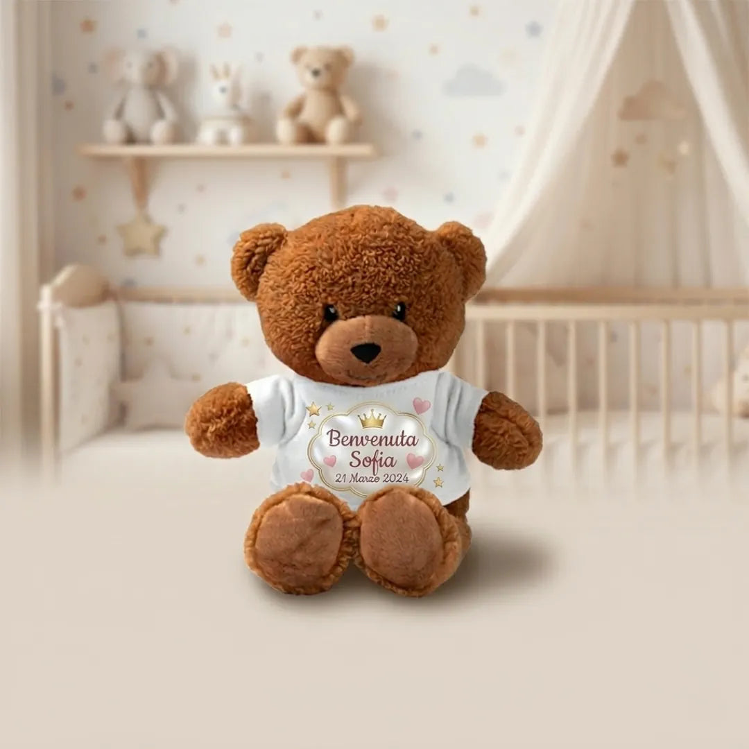 Peluche Personalizzato con Maglietta – Foto, Nome o Dedica 🧸
