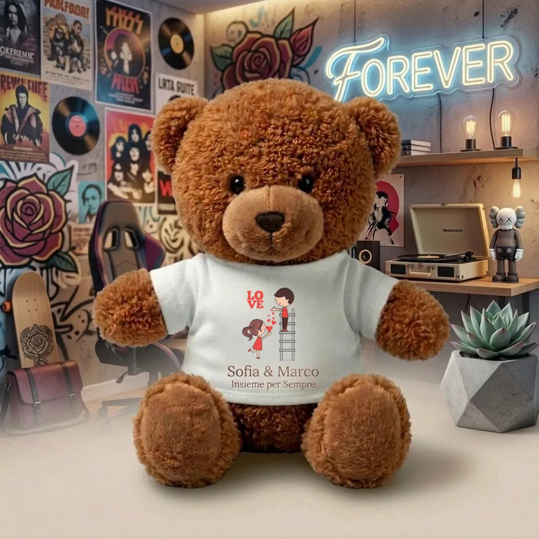 Peluche Personalizzato con Maglietta – Foto, Nome o Dedica 🧸