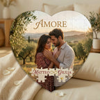 Puzzle Personalizzato con Foto e Dedica – Formato A4 o Cuore 🧩❤️