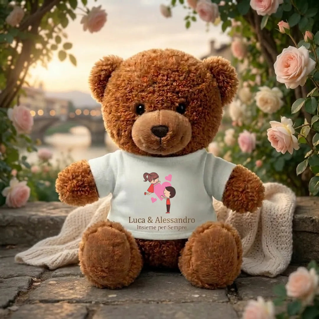 Peluche Personalizzato con Maglietta – Foto, Nome o Dedica 🧸