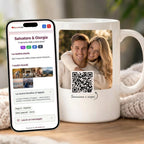 Tazza Personalizzata con QR Code – La Tua Storia Sempre con Te ❤️